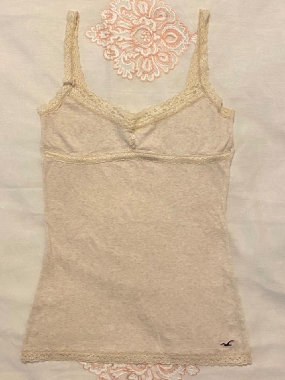 Hollister vintage y2k lace milkmaid top